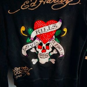 Ed Hardy zip up Hoodie